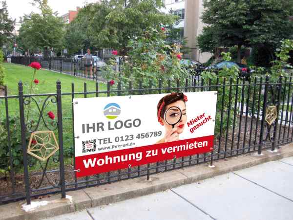 Werbeschild aus Polypropylen