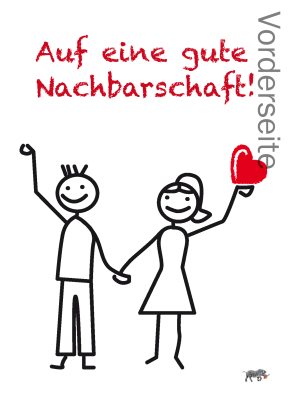 AktionsPostkarten Gute Nachbarschaft ImmowerbungAhrendt