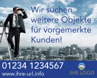 Suchschilder für Maklergalgen Suchschilder für Maklergalgen