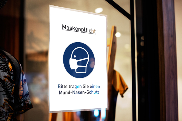 Kunststoffplakat desinfizierbar DIN A4