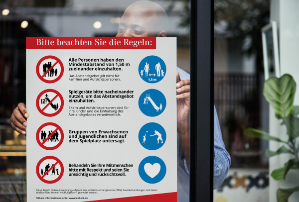 Kunststoffplakat desinfizierbar DIN A3